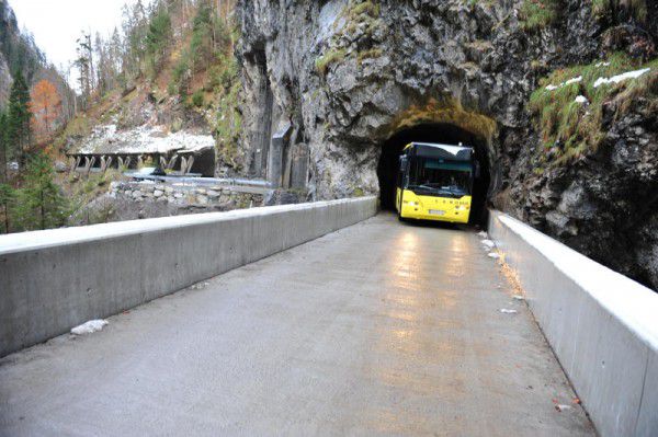 Die Zweistundentaktung ist dem Felssturz im März geschuldet. Stadt Dornbirn