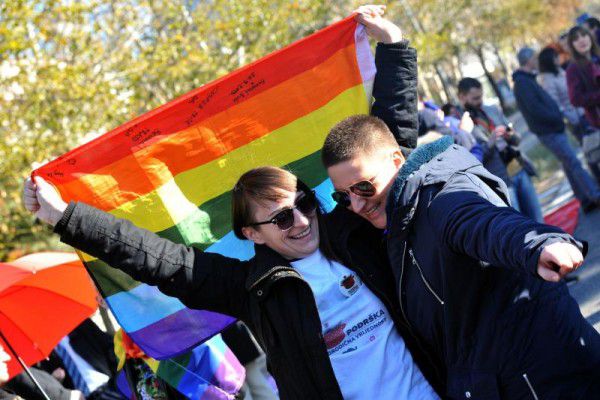 Homo-Parade in Montenegro. AFP / SAVO PRELEVIC