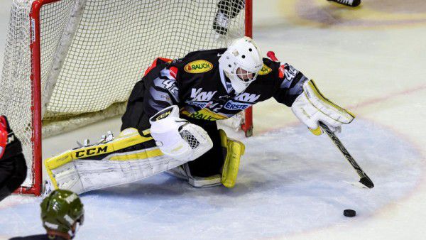 Thomas Stroj stand gestern im Tor bei den Dornbirnern. GEPA/Lerch