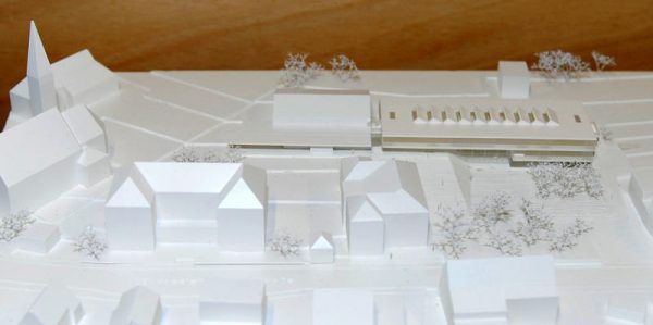 Das Siegerprojekt im Architektenwettbewerb in Sachen Volksschule Haselstauden. Stadt Dornbirn
