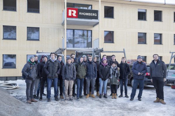 Die Schüler konnten „Praxisluft schnuppern“.rhomberg bau