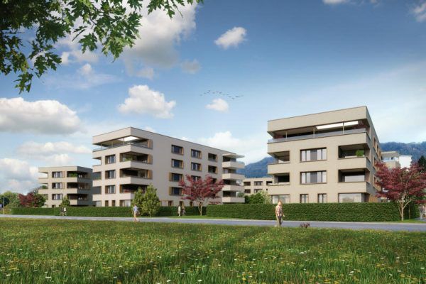 130 Wohnungen sollen im „Bäumlequartier am See“ entstehen. Rhomberg Bau