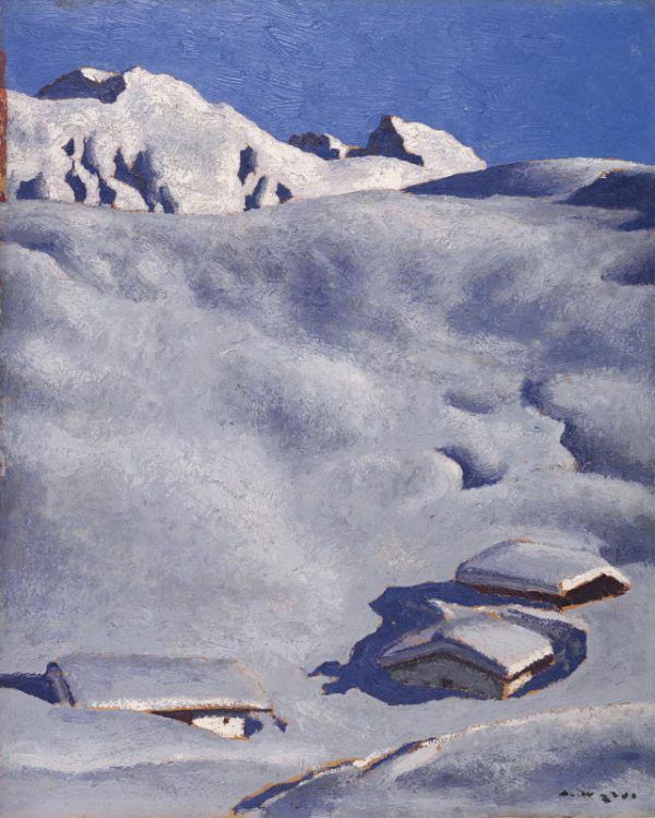 „Almen im Schnee“ von Alfons Walde erzielte bei einer Auktion 393.400 Euro. Dorotheum