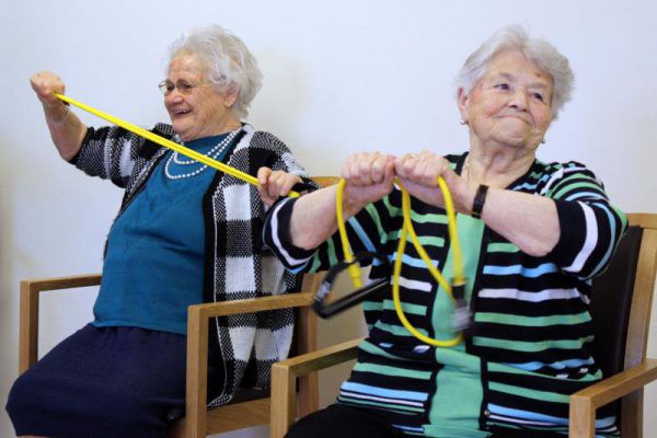 Den Bewohnerinnen machte das Training sichtlich Spaß. stadt dornbirn