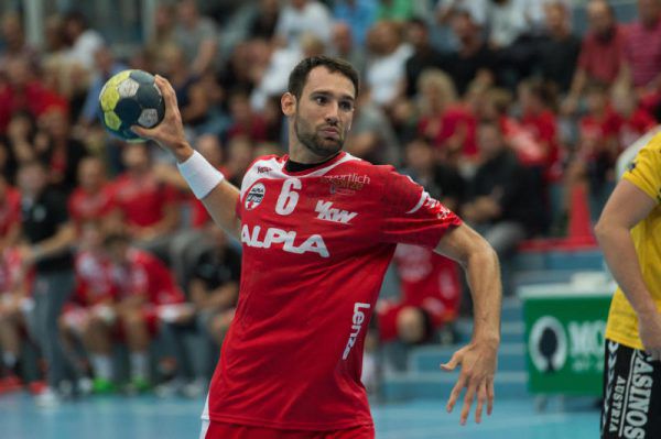 Der Harder Dominik Schmid setzte gegen die Fivers den Ball neunmal in die Maschen. Dietmar Stiplovsek