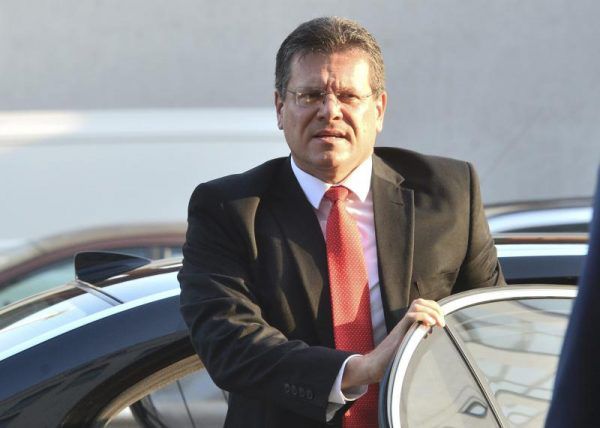 EU-Kommissar Maros Sefcovic sieht die Union auf einem guten Weg. AFP