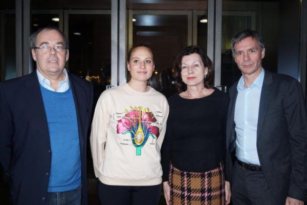 KUB-Kurator Rudolf Sagmeister, Rachel Rose, KUB-Freunde-Präsidentin Margareta Eberle und Direktor Thomas D. Trummer. (v.l.).Yasmin Ritter (6)