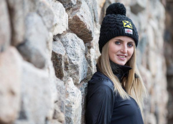 Nina Ortlieb feierte ihren ersten Europacup-Sieg. GEPA