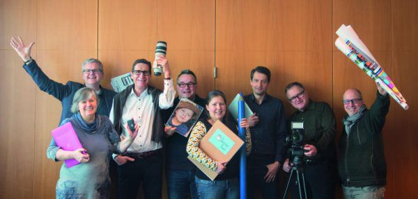Powerteam „Marketing und Branding“ in Dornbirn: Ulrike Gutkas, Werner Sommer, Günter König, Klaus Thurnher, Vera Fechtig, Tino Hedrich, Ulrich Herburger und Stefan Gridic (v.l.). BNI/ Günter König