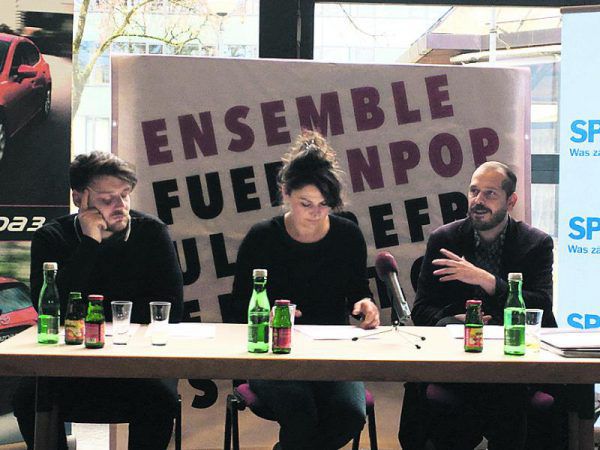 Thomas Bechter (l.), Caro Stark und Stephan Kasimir präsentierten gestern ihre Pläne. maria Fliri