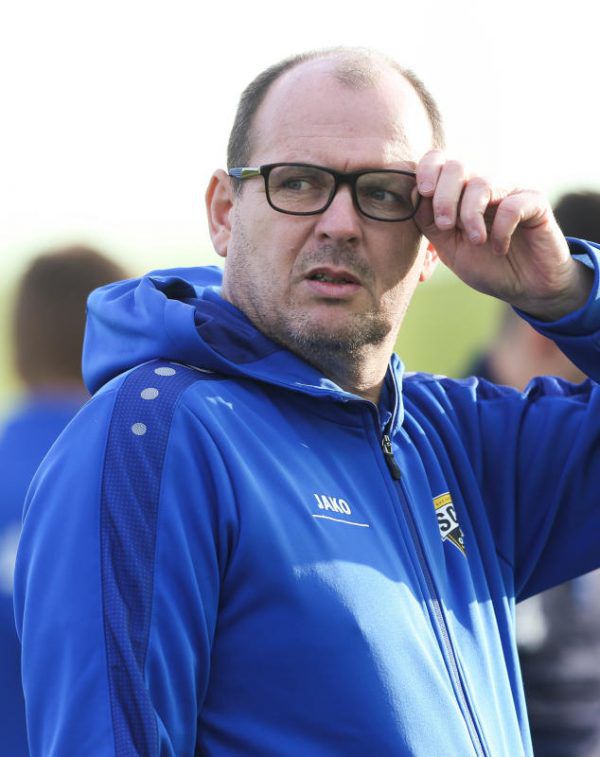 Trainer Scherb hofft gegen Wacker auf Erkenntnisse. GEPA