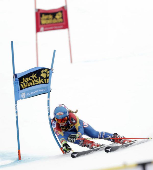Auch im Riesentorlauf unschlagbar: Mikaela Shiffrin AP