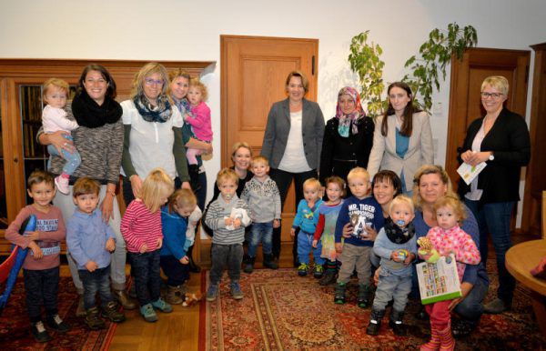 Delegation von Tagesmüttern im Rathaus. Stadt Dornbirn