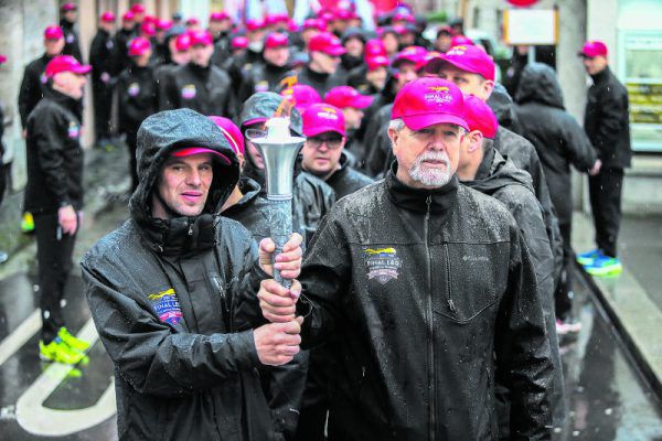 Die ersten Fackelträger: Hermann Marte und John Newman. Steurer