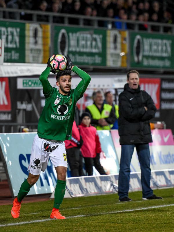 Die Grün-Weißen spielten gestern unter der Regie von Daniel Ernemann.GEPA/Lerch