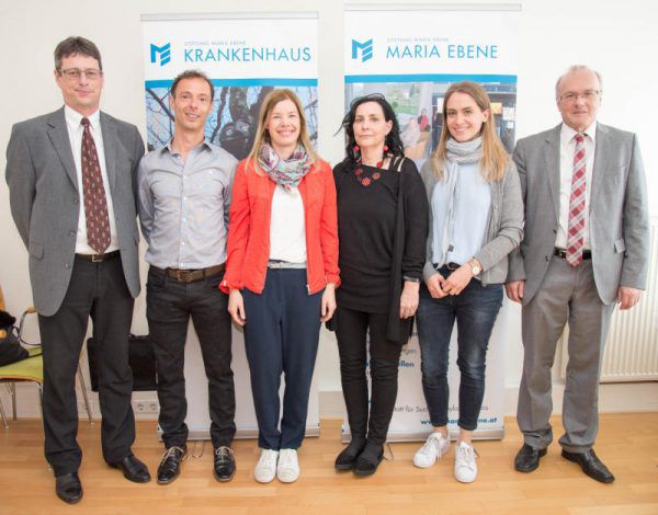 Die Vertreter der Stiftung Maria Ebene und der verschiedenen Einrichtungen.