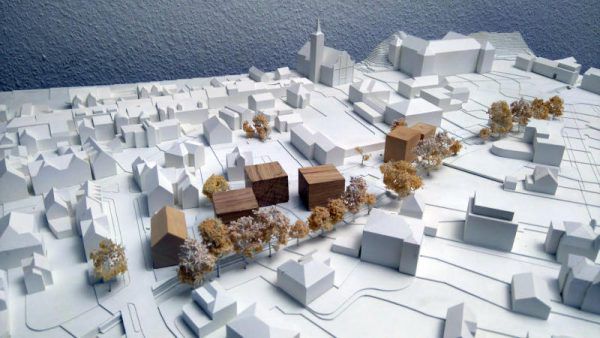 Diese Bebauungsstudie dient als Grundlage für den Architekturwettbewerb. Stadt Hohenems