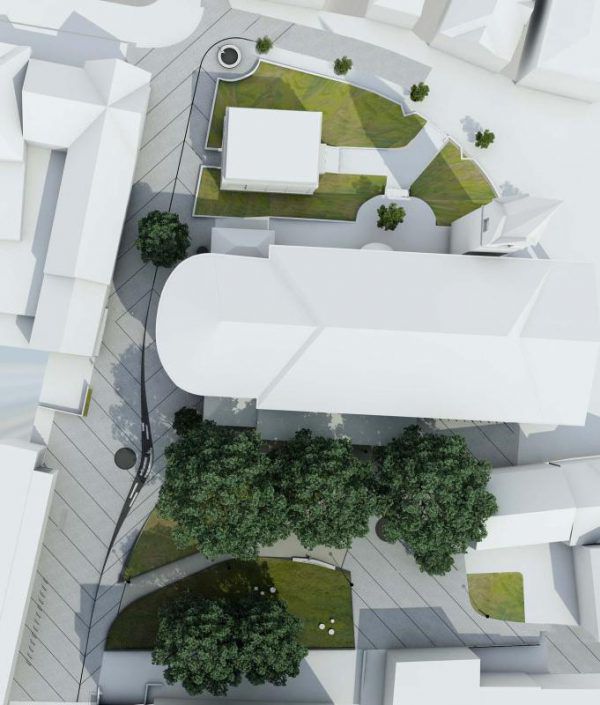 Links: Schulgasse als geplante Erweiterung der Fußgängerzone.Stadt Dornbirn