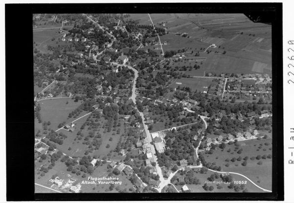 Altach von oben im Jahre 1953.Risch-Lau, Vorarlberger Landesbibliothek