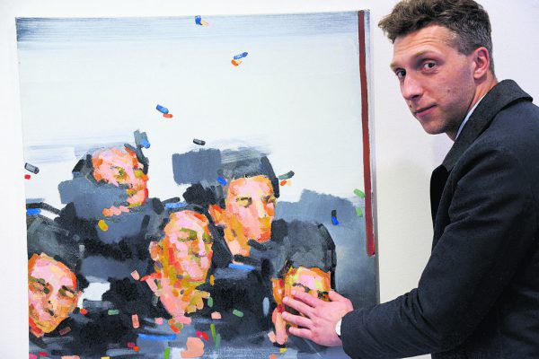 Der litauische Künstler Andrius Zakarauskas. Wolfgang Ölz