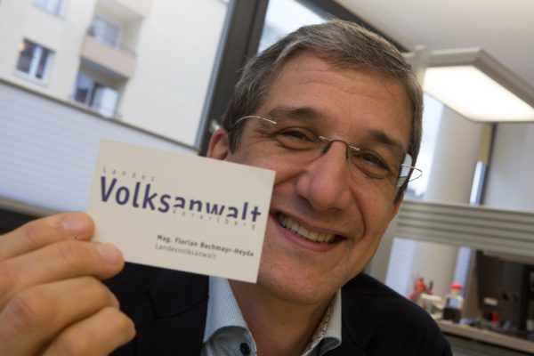 Die erste Jahresbilanz des Vorarlberger Landesvolksanwaltes Florian Bachmayr-Heyda fällt recht positiv aus.  Klaus Hartinger