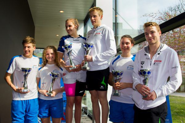 Fabian Auersbacher, Hanna Kubesch, Celina Lutter, Jan Niedermayer, Ida Schluge und Matthias Lisch (v.l.). VLSV