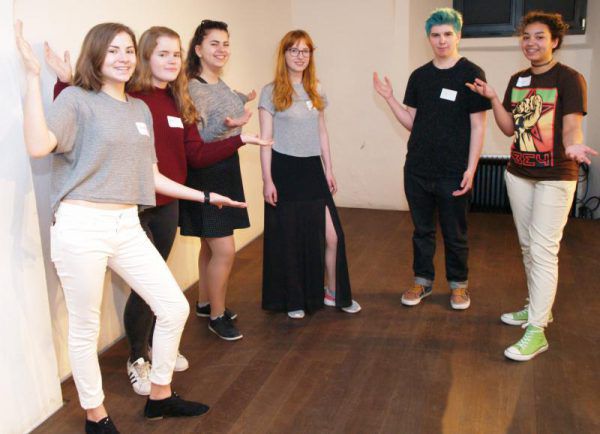 Poetry-Slam-Workshop mit Schülern des Gymnasiums Schillerstraße Feldkirch. S. Juen