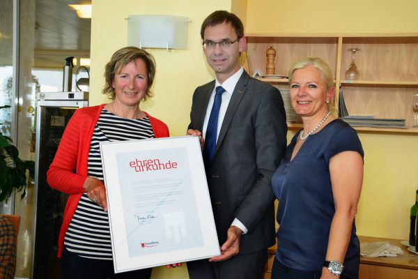 Präsidentin Gabriele Nußbaumer und Landeshauptmann Markus Wallner. VLK