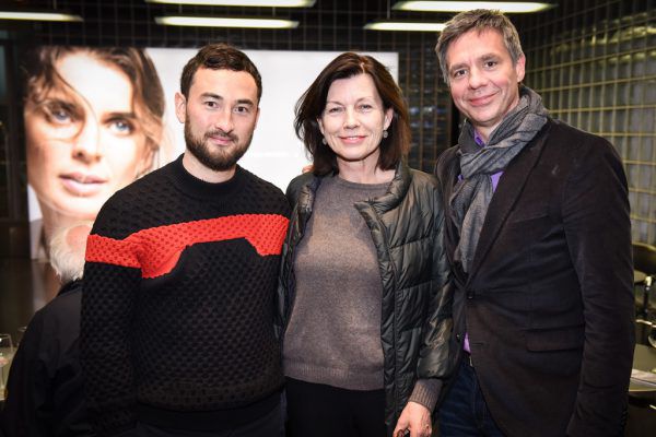 Simon Fujiwara, KUB-Freunde-Präsidentin Margareta Eberle und KUB-Direktor Thomas D. Trummer (v.l.). Kammann, Mittelberger (6)