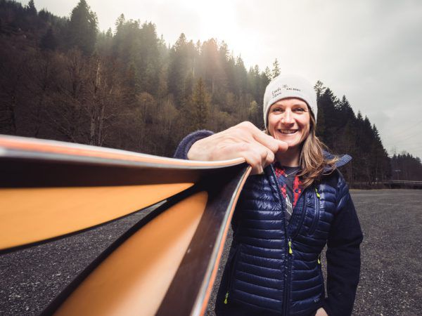 Wenn Lorraine Huber über das Skifahren spricht, spürt man ihre Faszination für den Sport.Sams (2), Gepa