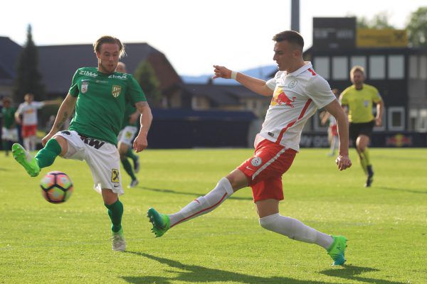 Austria Lustenau kam wie hier Stefan Bergmeister meist zu spät. Gepa