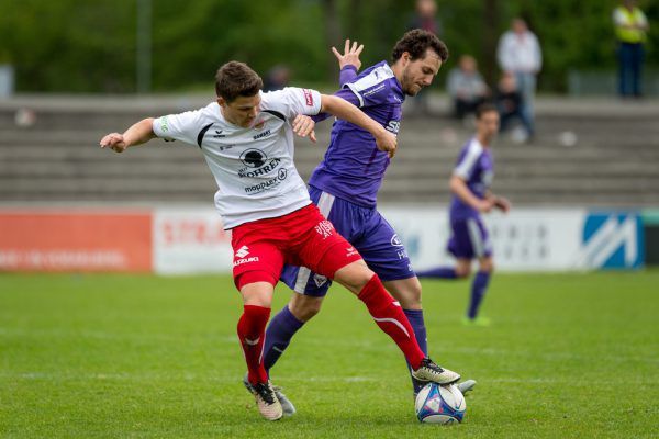 Christoph Domig (l.) und Co. haben sich durch den Sieg gegen Austria Salzburg aller Abstiegssorgen entledigt.Dietmar Stiplovsek