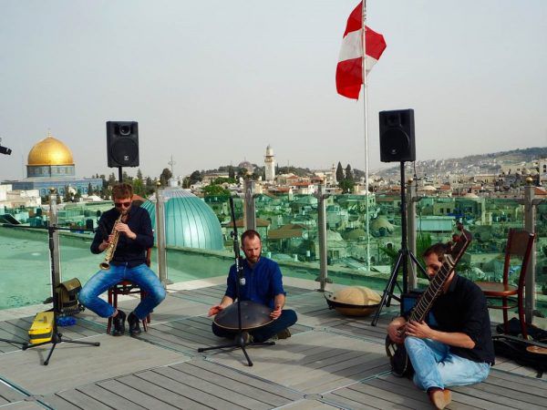 Das Trio Baldachin in Jerusalem. K und K Wien
