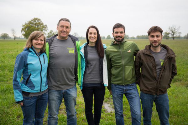 Die neuen Regionsmanager: Romana Steinparzer, Walter Niederer, Petra Häfele, Christian Kuehs, Martin Bösch (v.l.). Hartinger