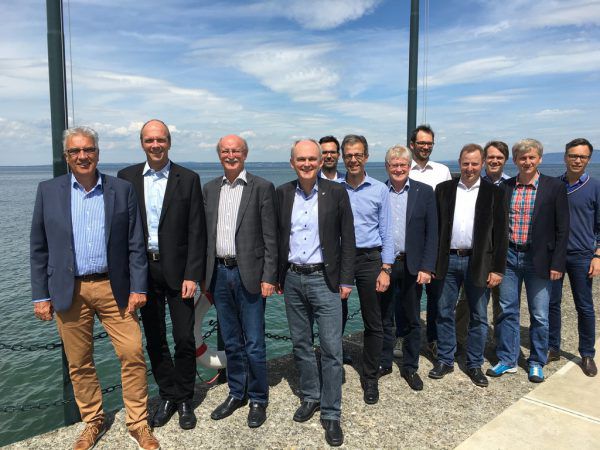 Die Verhandlungsdelegation. pd
