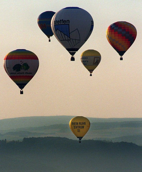 Gefährlich tief flog ein Ballon. Symbol/dpa