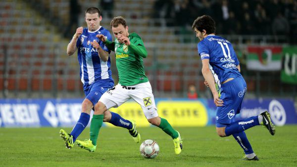 Julian Wießmeier (Mitte) hat nach seiner schweren Verletzung noch eine Rechnung mit BW Linz und Ante Anic (l.) offen. Gepa