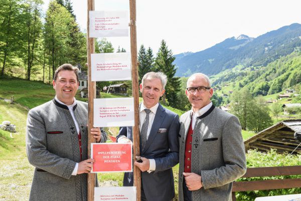 Manuel Bitschnau, Christoph Engl und Martin Netzer (v.l.) präsentieren die Strategie.
