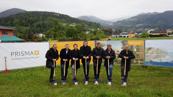 Spatenstich für Wohnungen in Röthis.Prisma