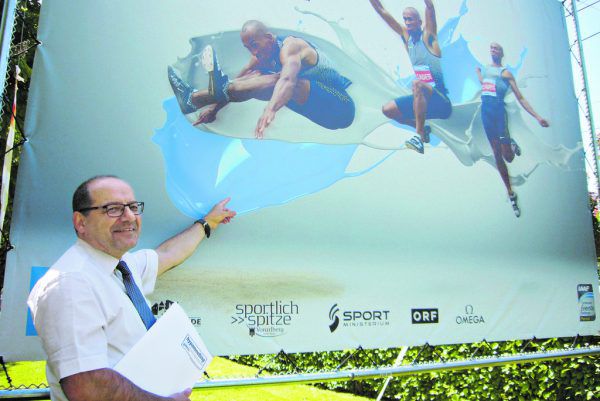 Walter Weber, Athletenmanager des Götzner Hypo-Mehrkampf-Meetings.Jochen Dedeleit