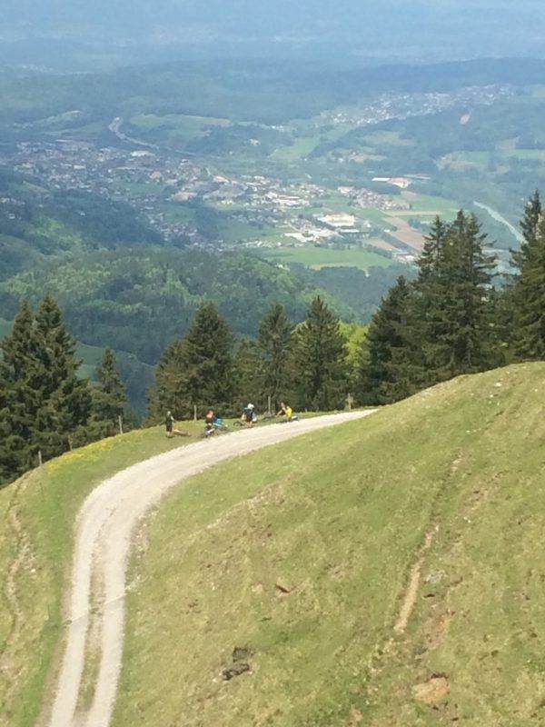 Schöne Ausblicke beim Radeln.