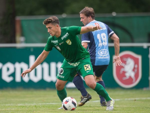 Auf Marco Krainz (l.) kommt im neuen Austria-Team eine Schlüsselrolle zu. Hohenems will erneut jubeln (oben). Sams, Hartinger