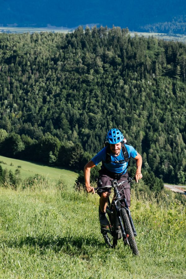 Bei aller Anstrengung – Biken macht doch Spaß.