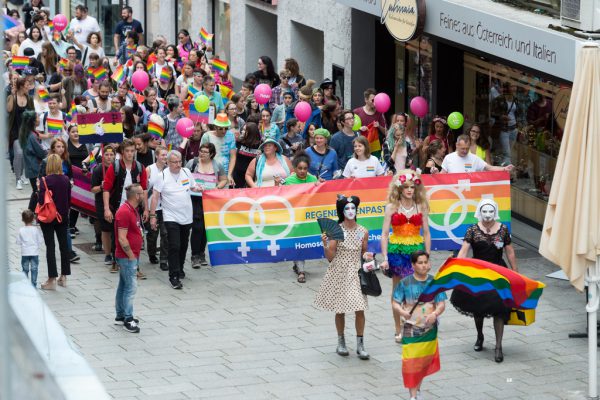 Der Christopher Street Day (hier ein Bild aus dem Vorjahr) ging 2016 zum ersten Mal in Bregenz über die Bühne. Stiplovsek