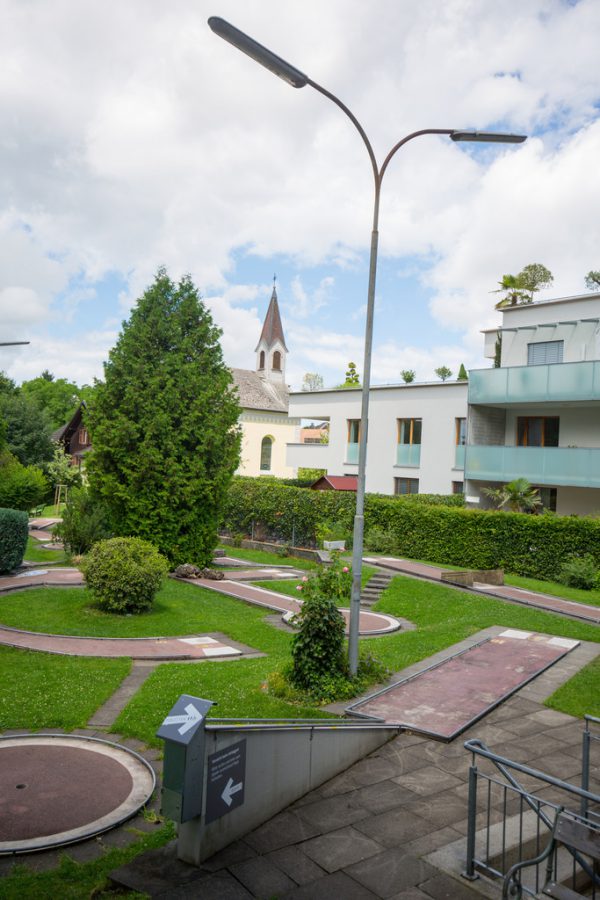 Insgesamt 18 Bahnen bietet der Platz in Dornbirn.
