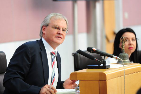 Landtagspräsident Harald Sonderegger. Alexandra Serra