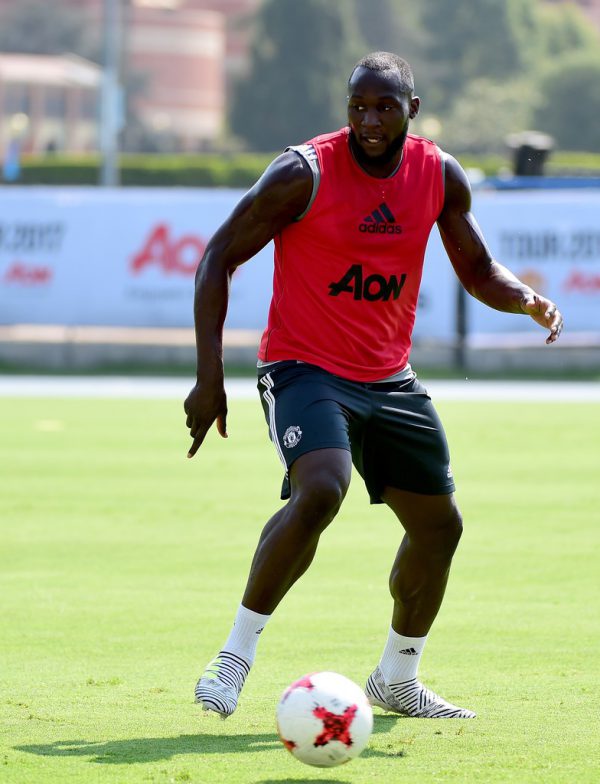 Lukaku trainiert mit United. AFP