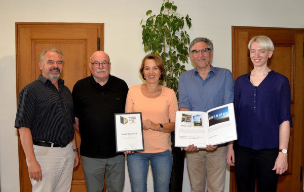 Reinhold Luger, Andrea Kaufmann, Sigi Ramoser und Designerin Birgit Kappler. DBN