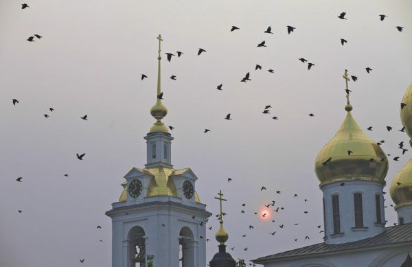 Zuvor war die Reliquie in Moskau ausgestellt. Alexander Zemlianichenko