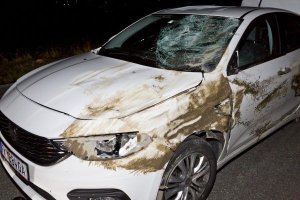Am Pkw des 22-Jährigen entstand Totalschaden.  © Dietmar Mathis